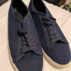 Mens Brooks Brothers Red Fleece Canvas Shoes